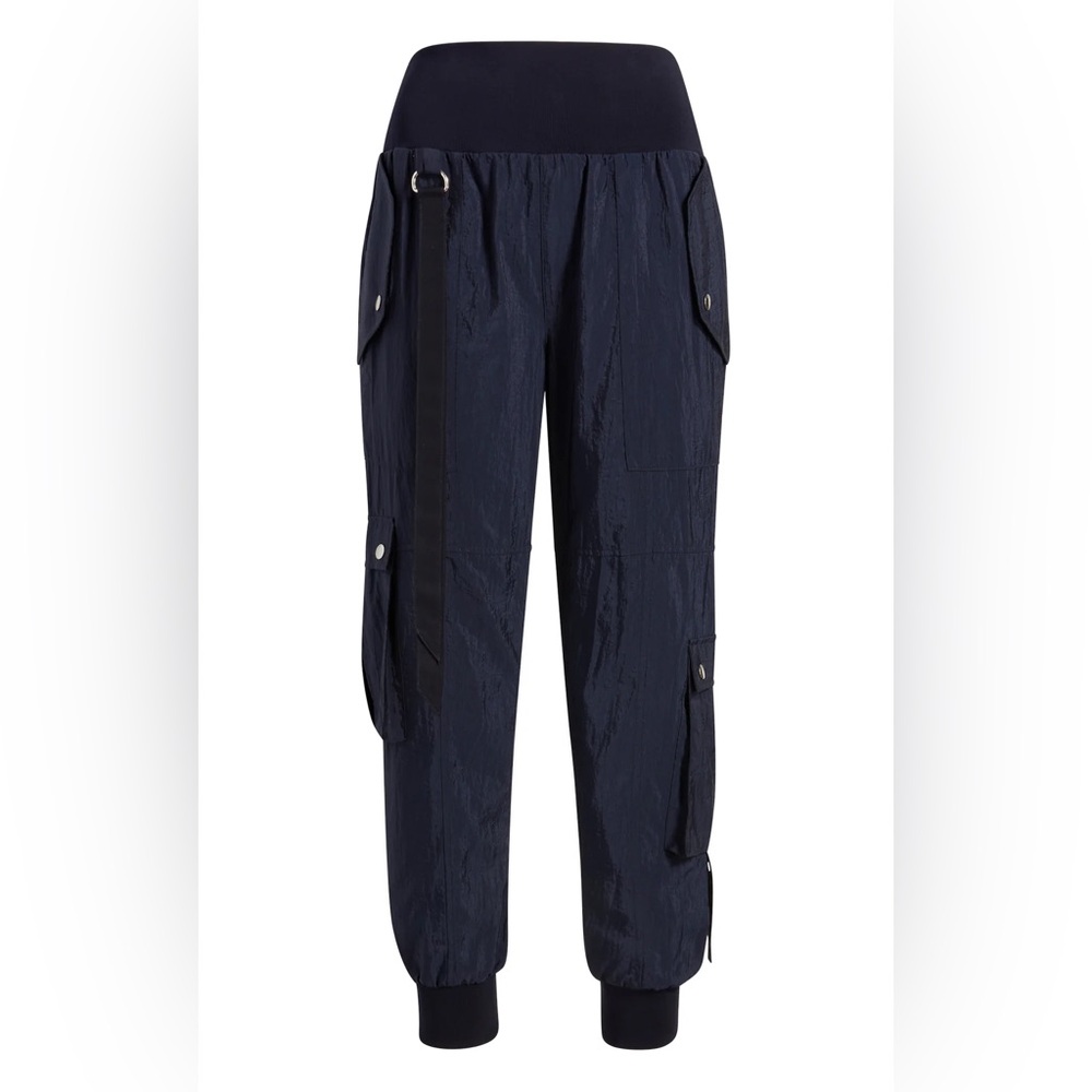 NWT Cinq à Sept Navy HARMONY PARACHUTE PANT XS